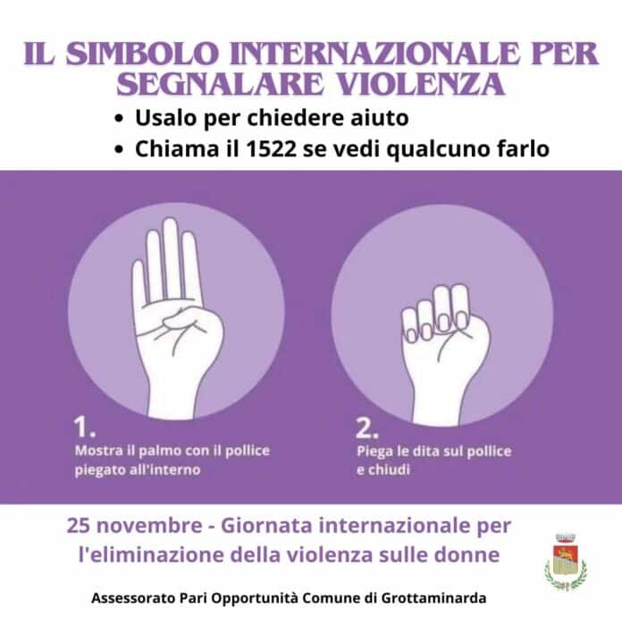 Il Comune di Grottaminarda sensibilizza i cittadini contro la Violenza sulle Donne