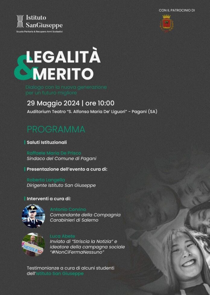  Istituto San Giuseppe": "Legalità & Merito"